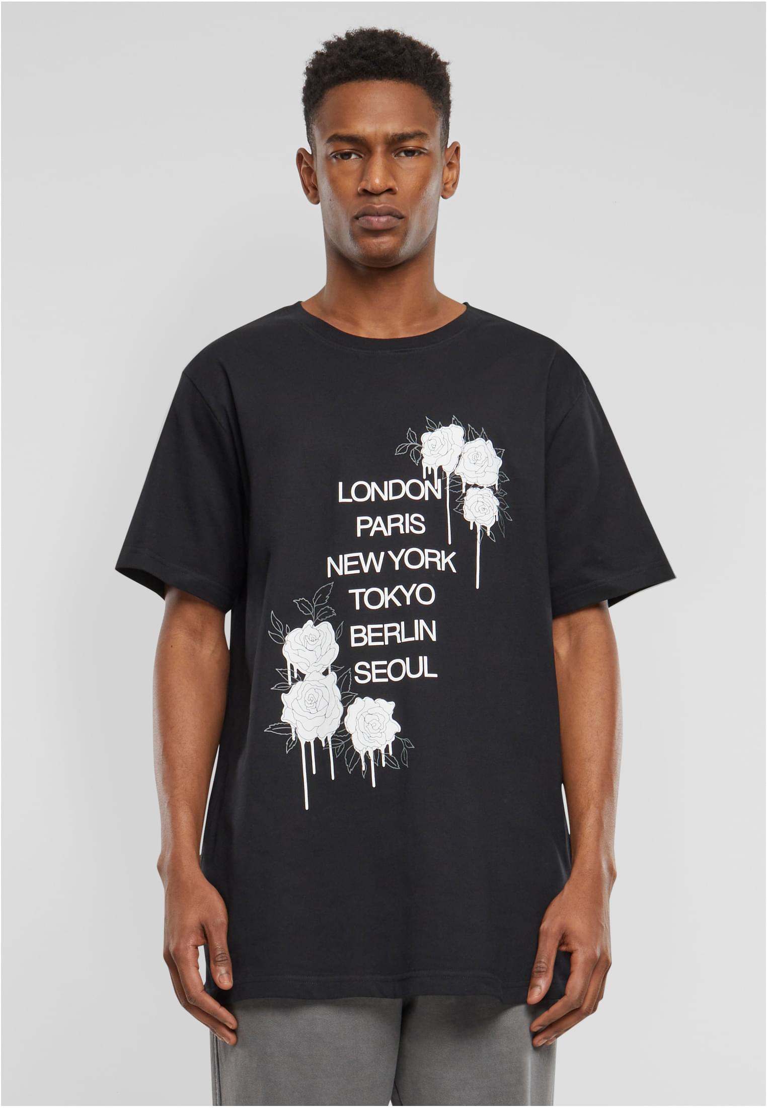 Men's T-shirt City Roses Black