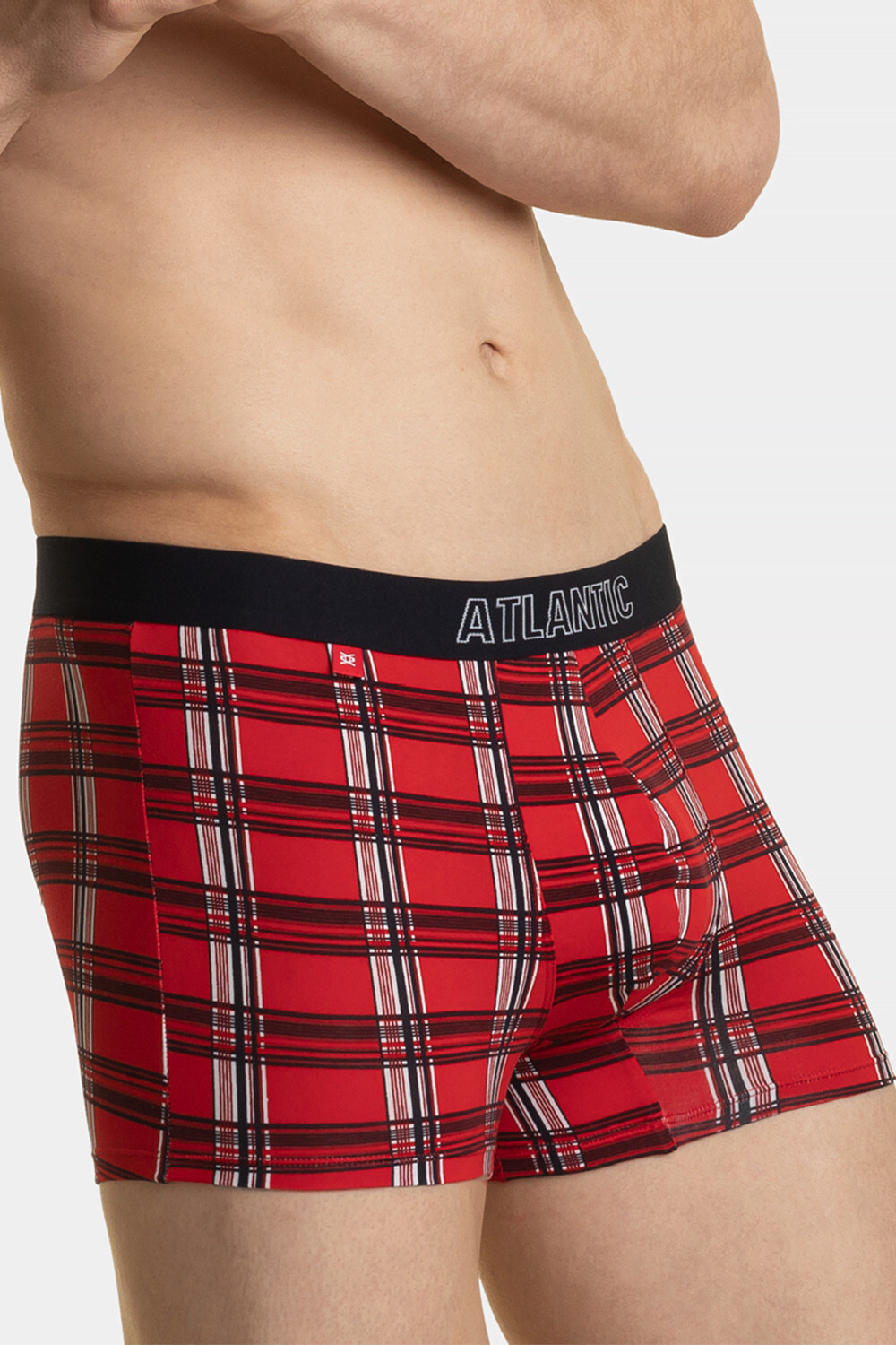 Men&#039;s Boxer Shorts ATLANTIC 2Pack - Dark Blue/Red