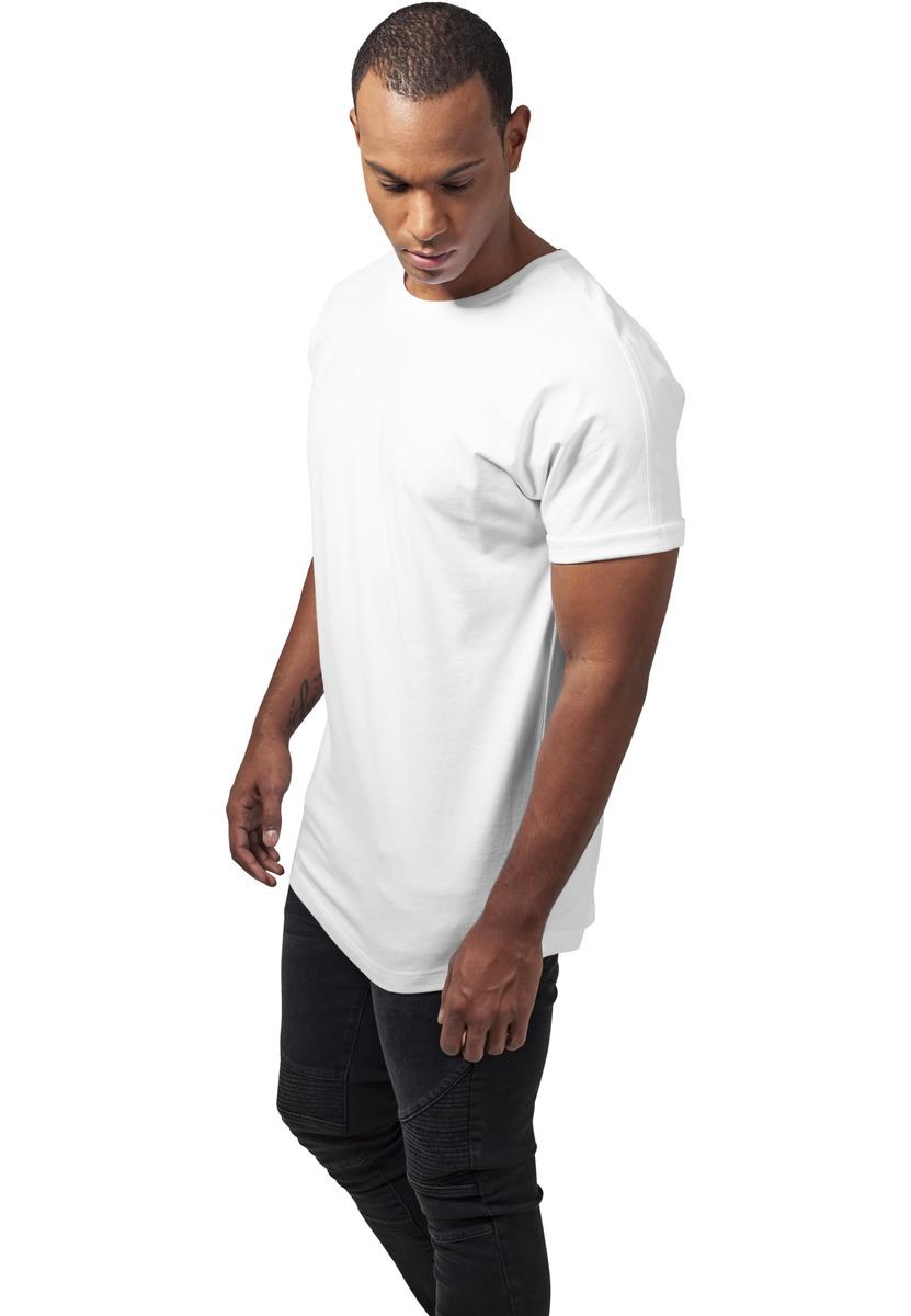 Long T-shirt with a long shape in white
