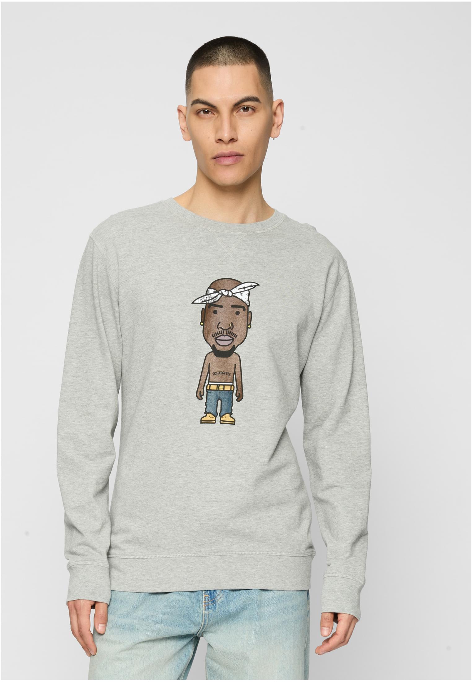 LA Sketch Crewneck šedá