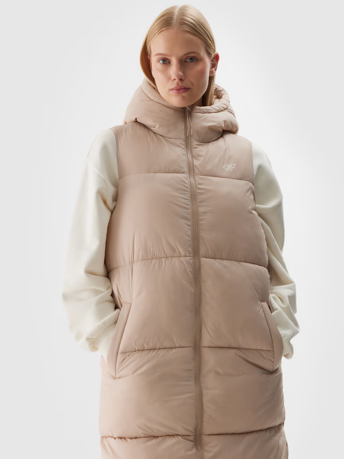 Women's quilted vest 4F