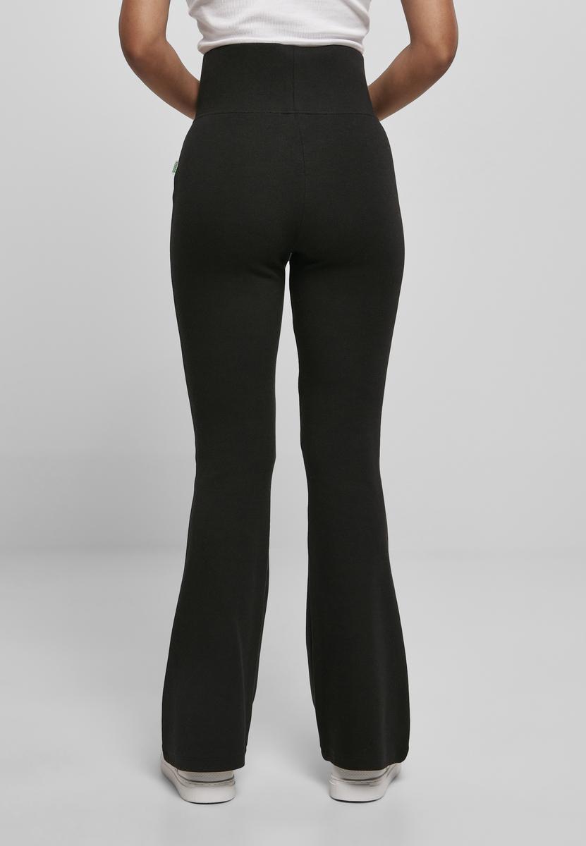Women's Organic Interlock Bootcut Leggings - Black