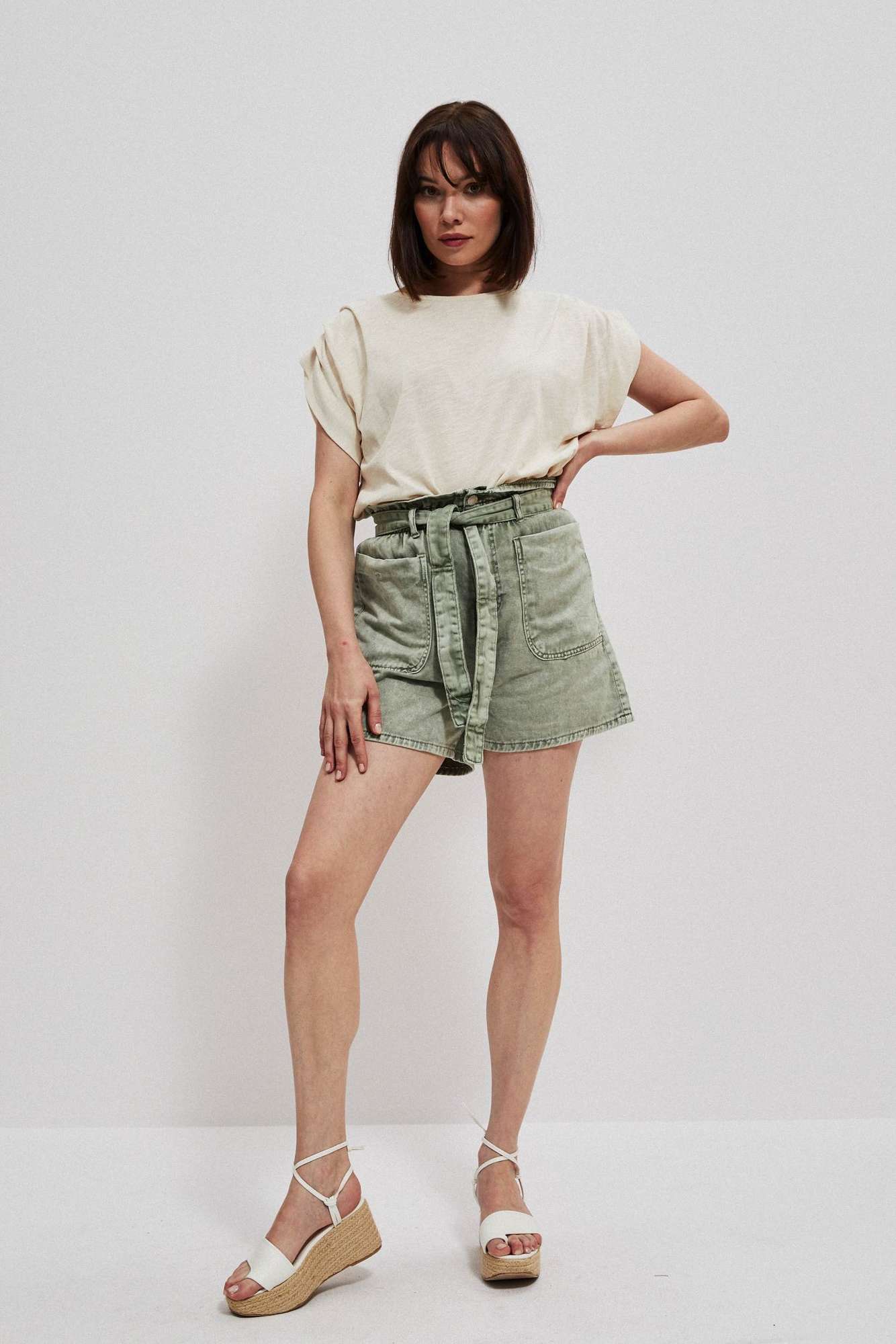 Marisse Women's T-Shirt L-Ts-3772 L.Beige