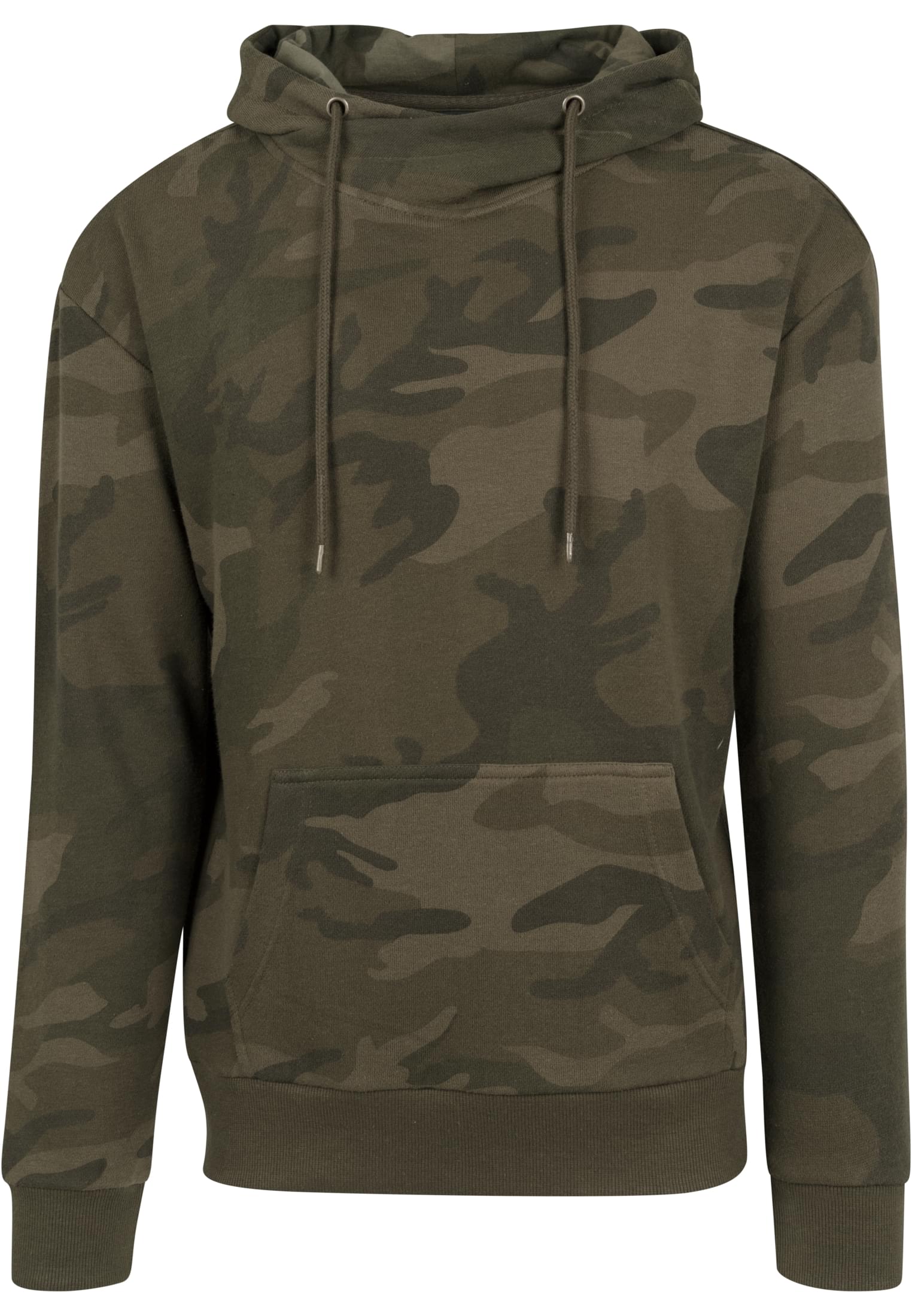 Ψηλός λαιμός Camo Hoody ελιά Camo