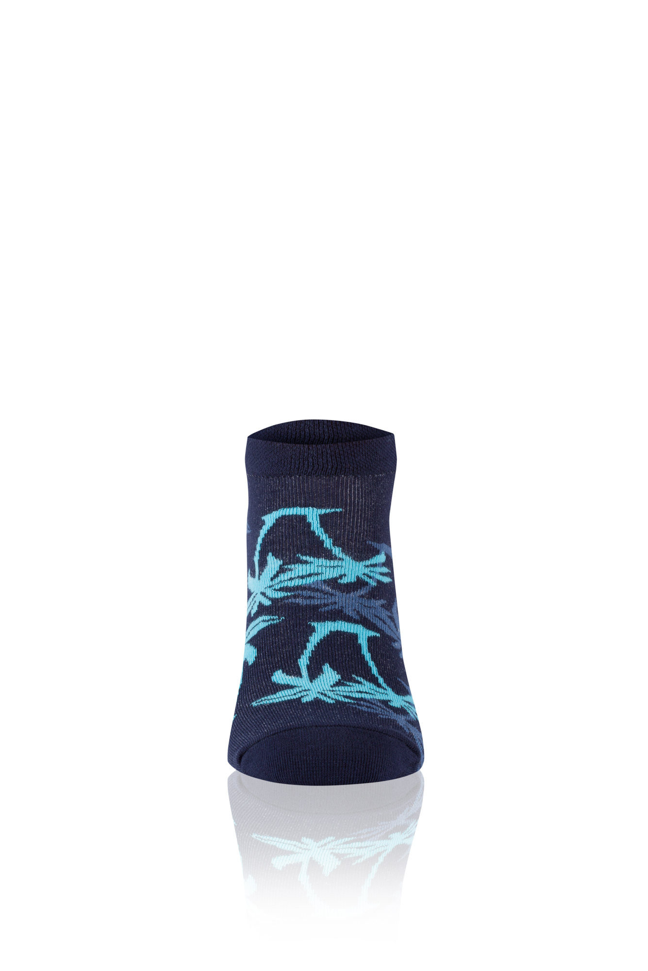 Ankle socks PALEROS - navy blue/turquoise
