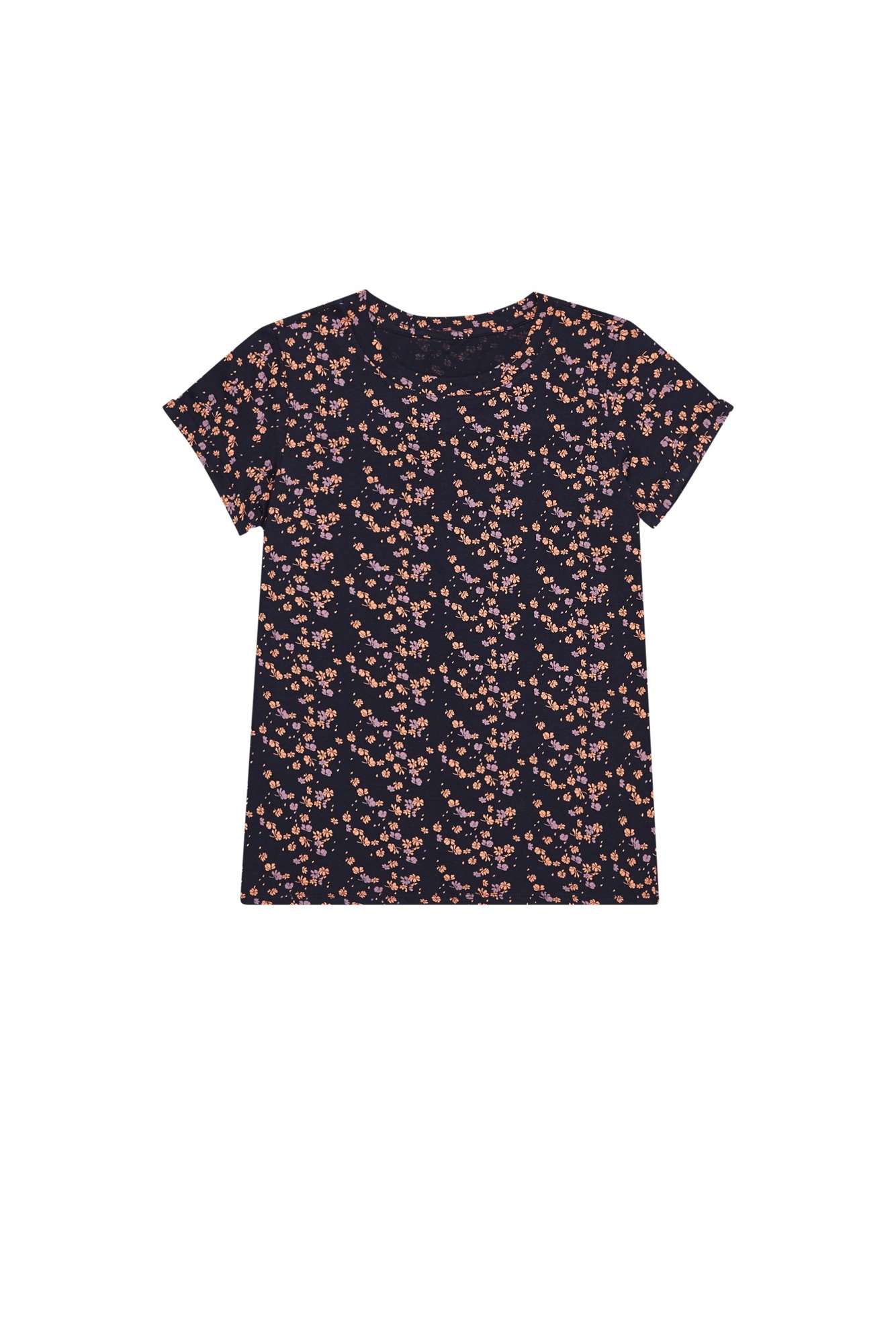 Blouse with a small floral print