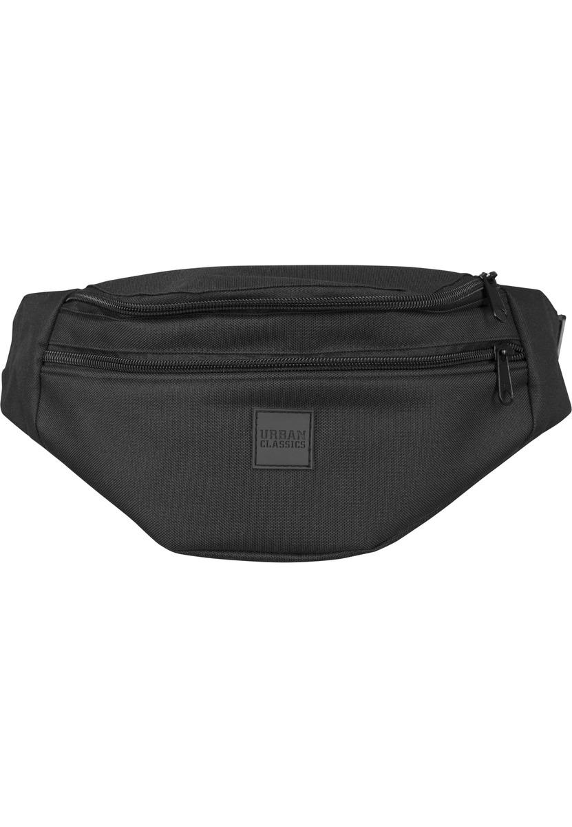 Dublu-Zip Umăr Bag BLK / BLK