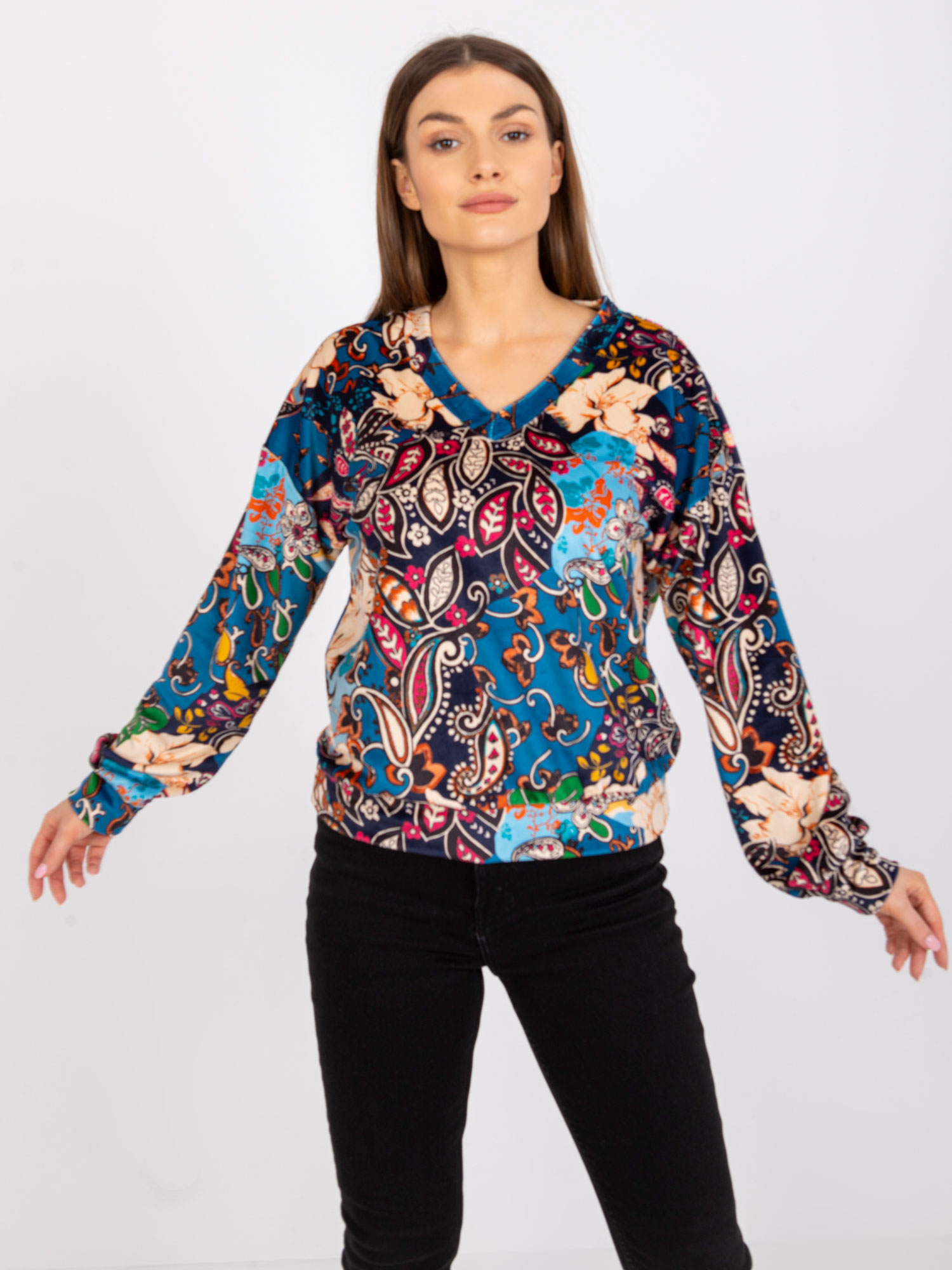 Blouse-DHJ-BZ-6033-2.46P-dark Blue