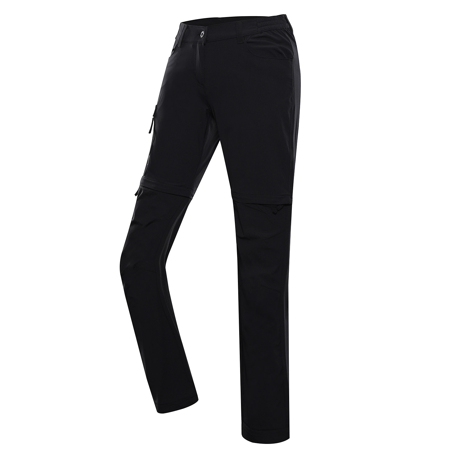 Women's Outdoor Pants With Detachable Legs ALPINE PRO NESCA Black