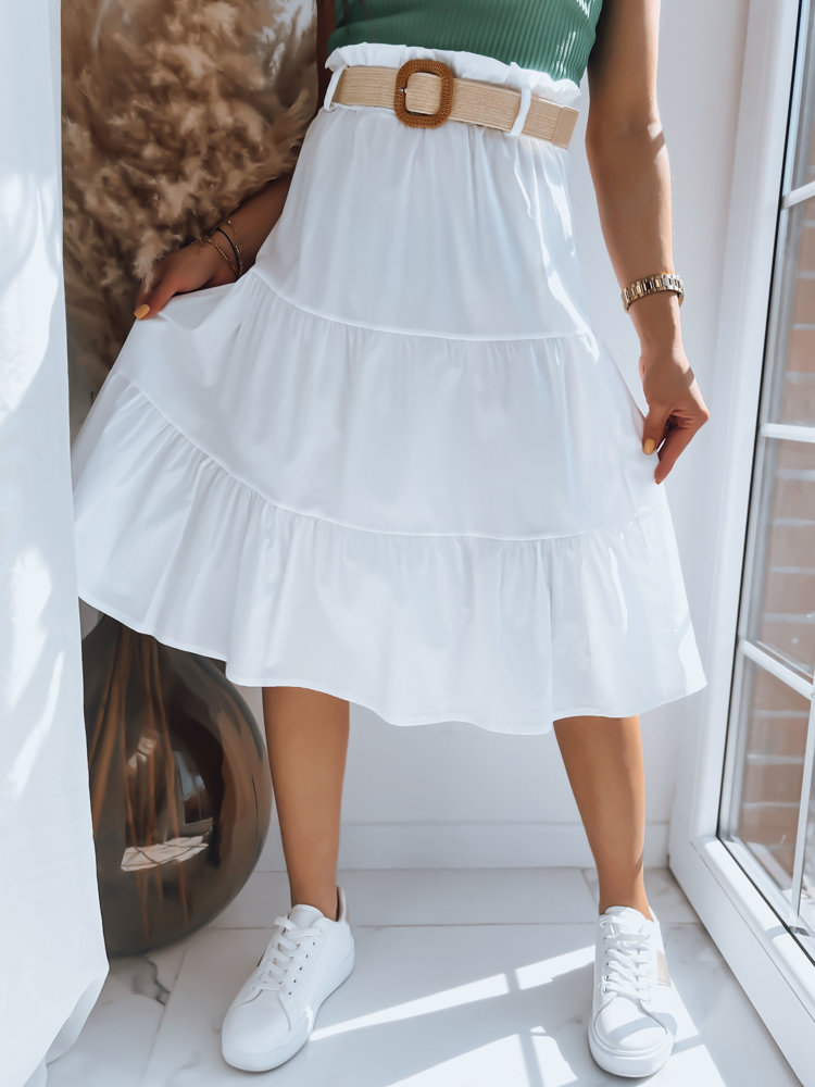 Midi Skirt RANDINA White Dstreet