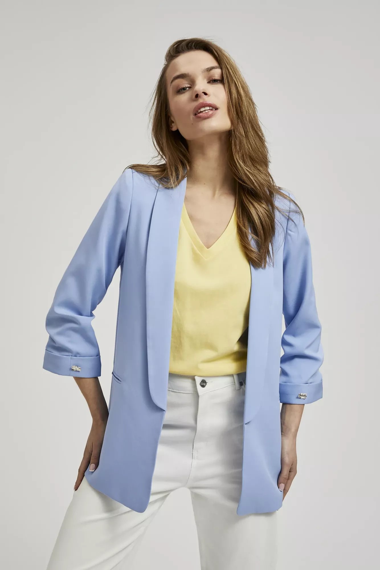 Women's blazer MOODO - light blue