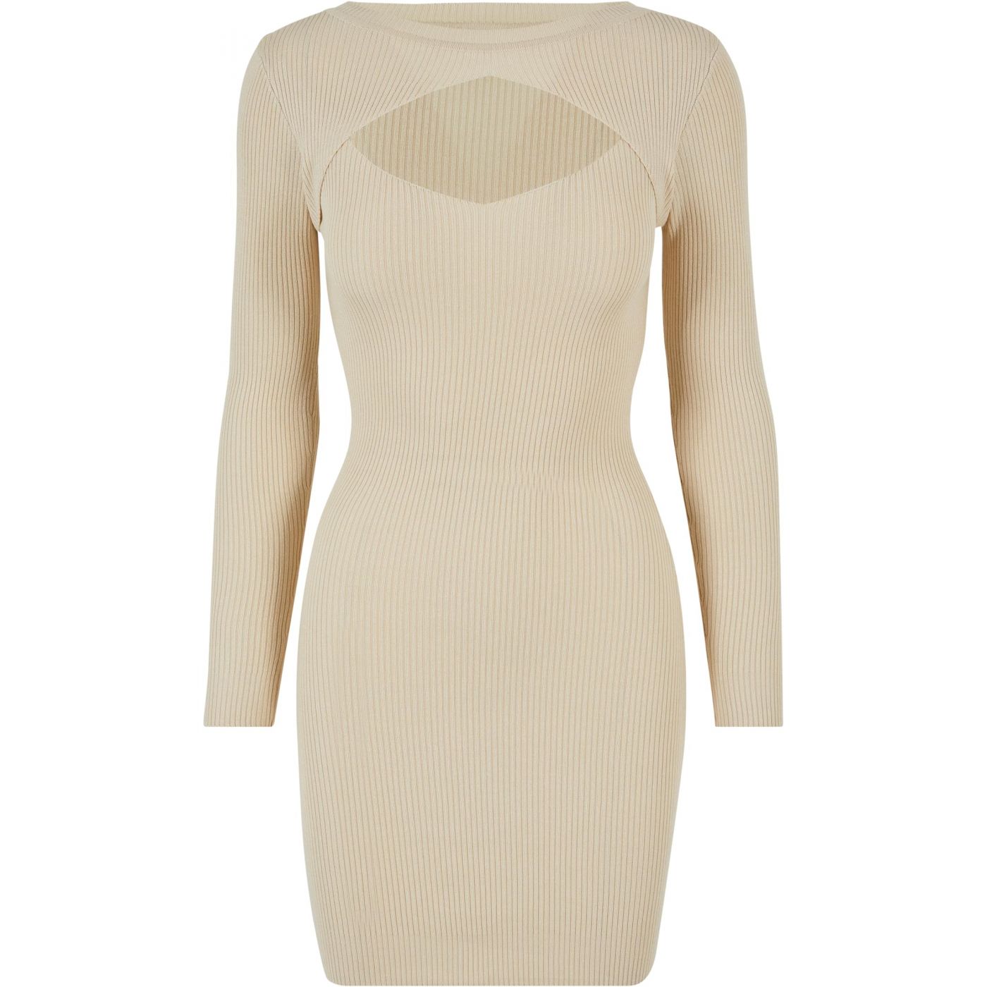 Women's Dress Cut Out Cream