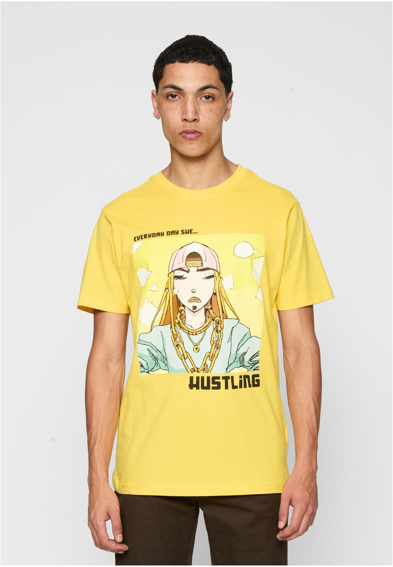Everyday She Hustling Tee taxi yellow