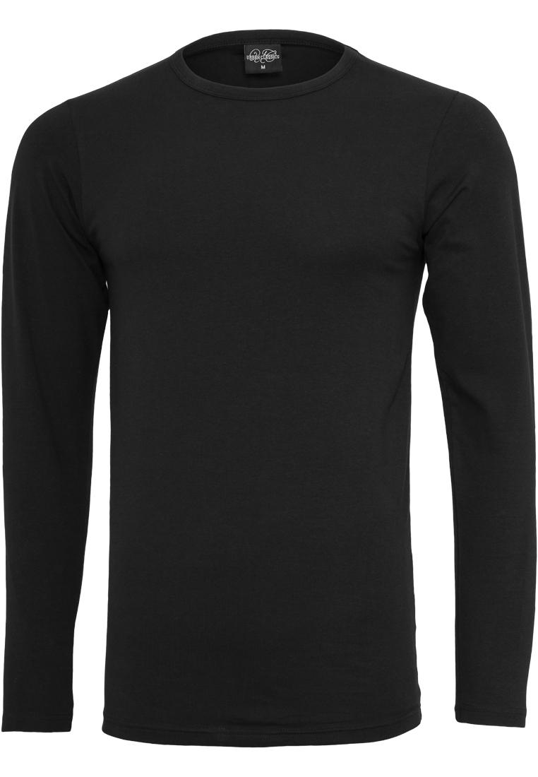 Fitted Stretch L/S T-Shirt Black