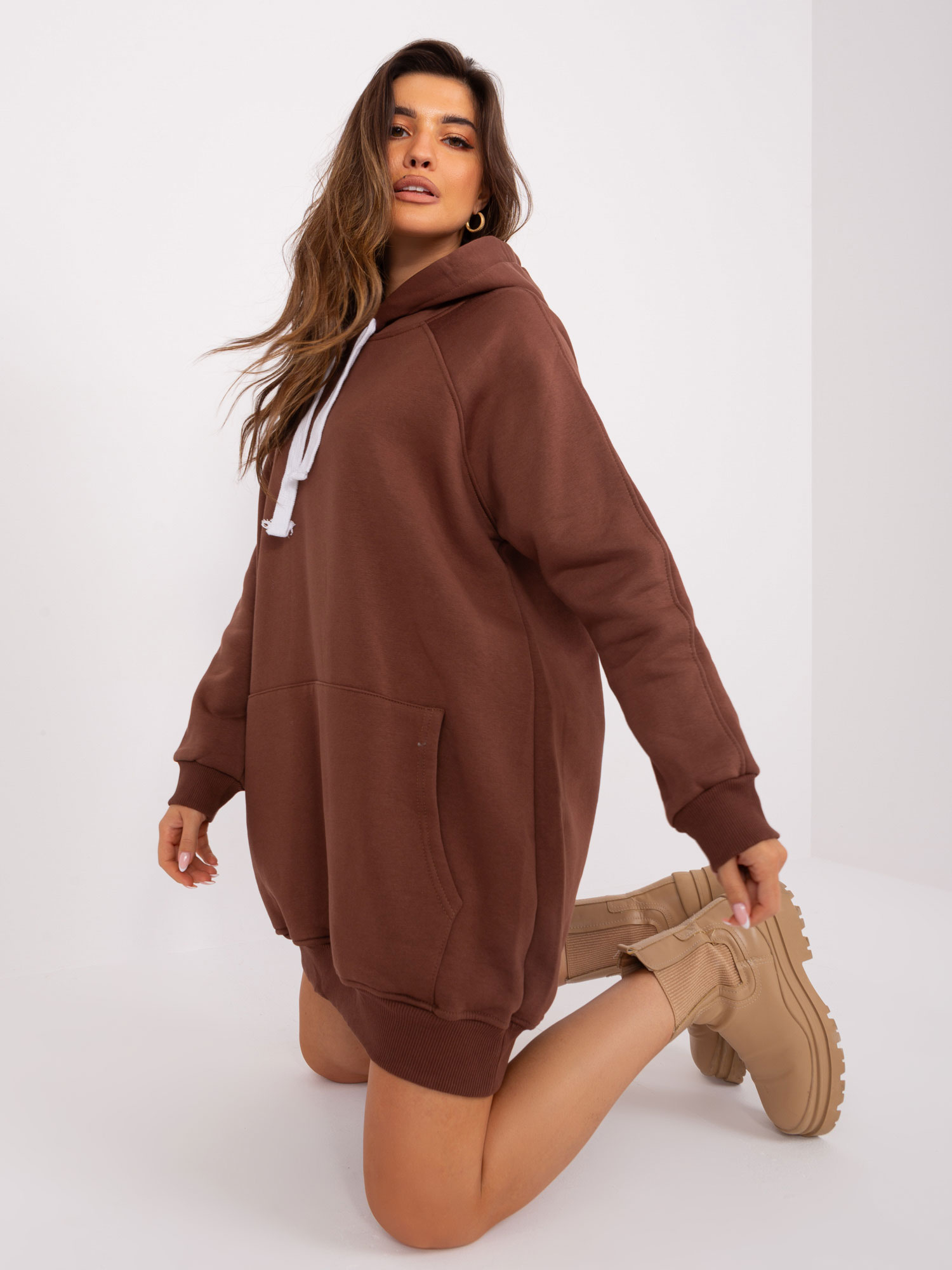 Brown Basic Hoodie