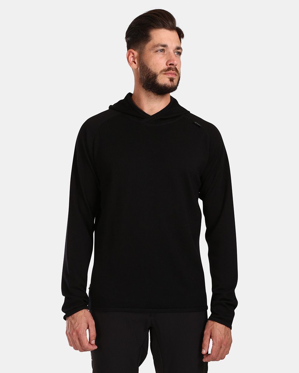 Men's merino wool sweater Kilpi MOSEO-M Black
