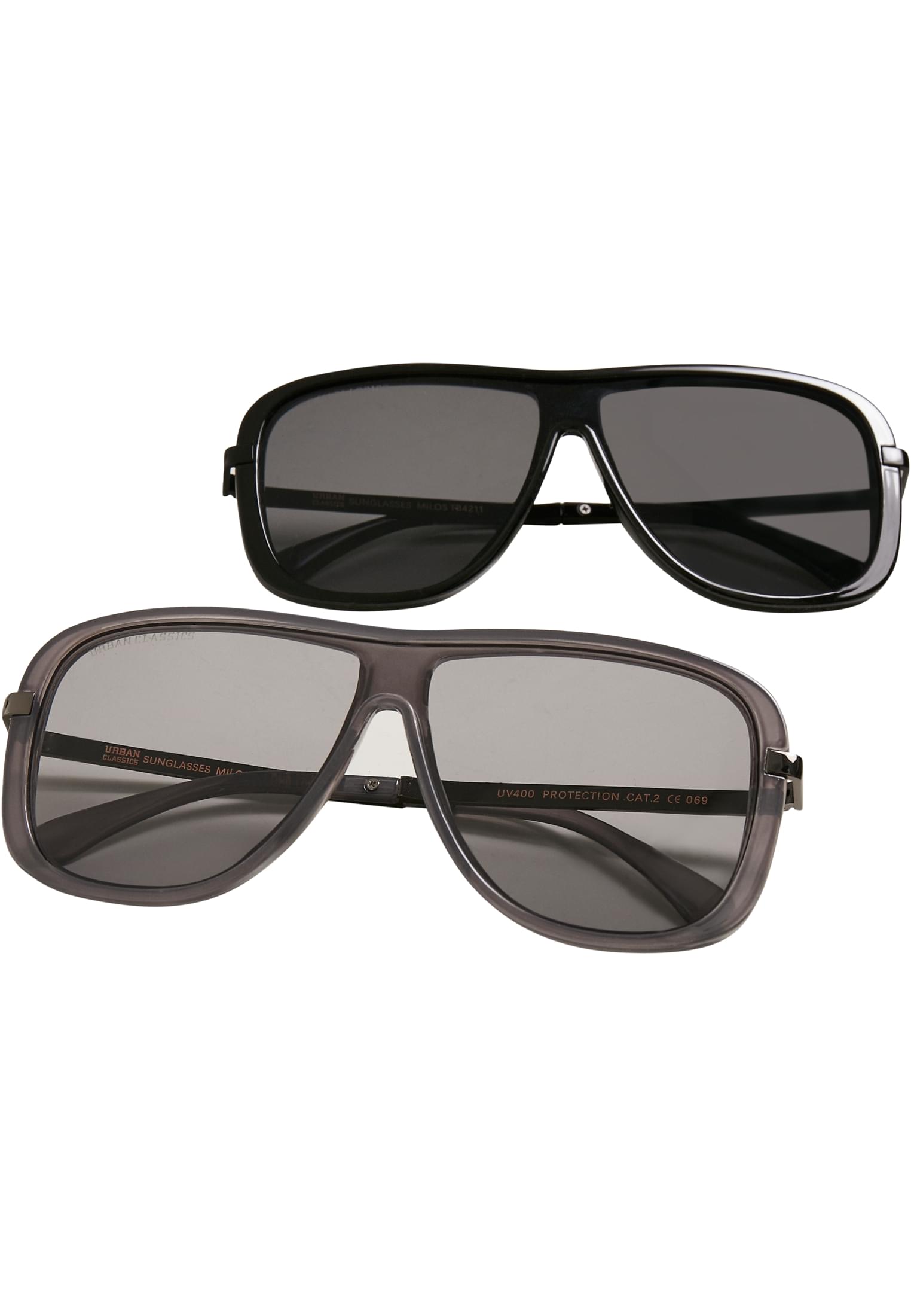 Milos 2-Pack Sunglasses Black/Black+Grey/Grey