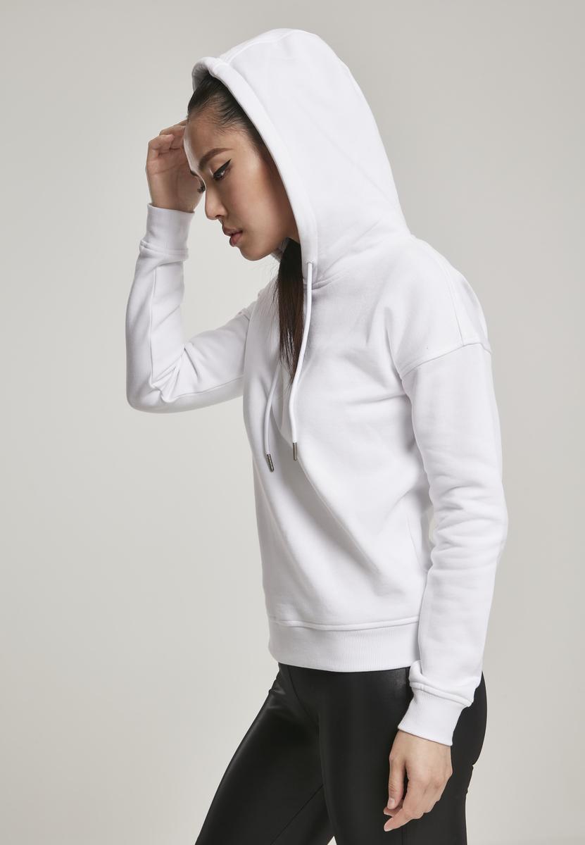 Doamnelor organice Hoody alb