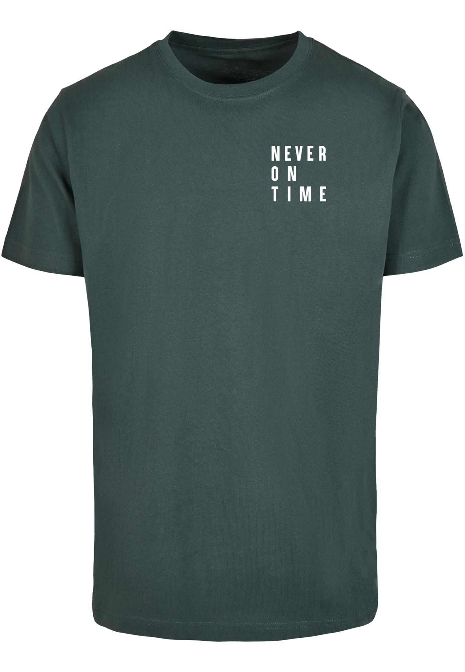 Men's T-shirt Never On Time Green