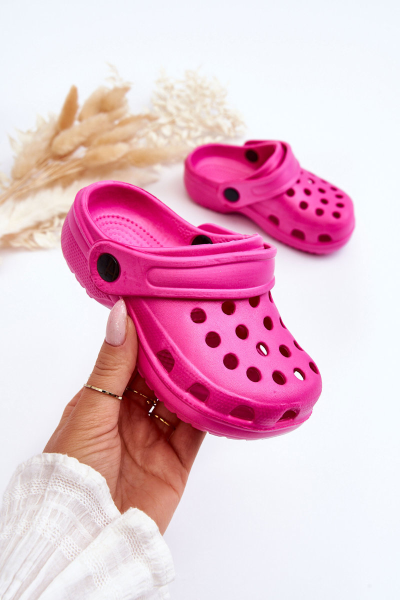 Kids Foam Crocs Slides Pink Percy