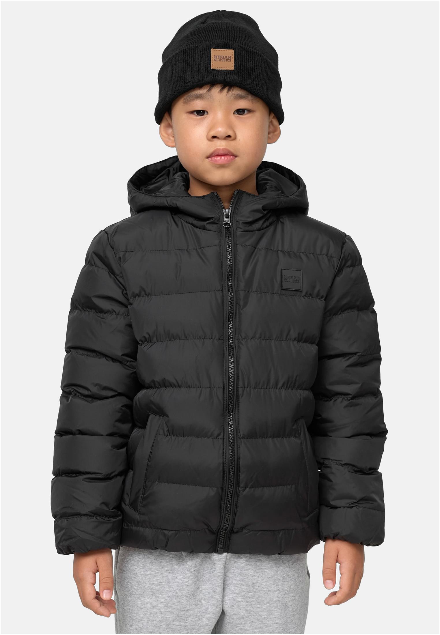 Boys Basic Bubble Jacket Black/black/black