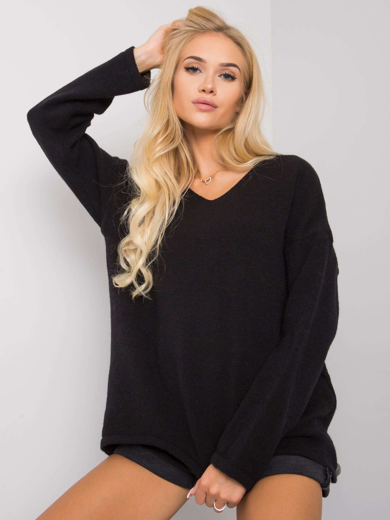 OCH BELLA Black Oversized Sweater