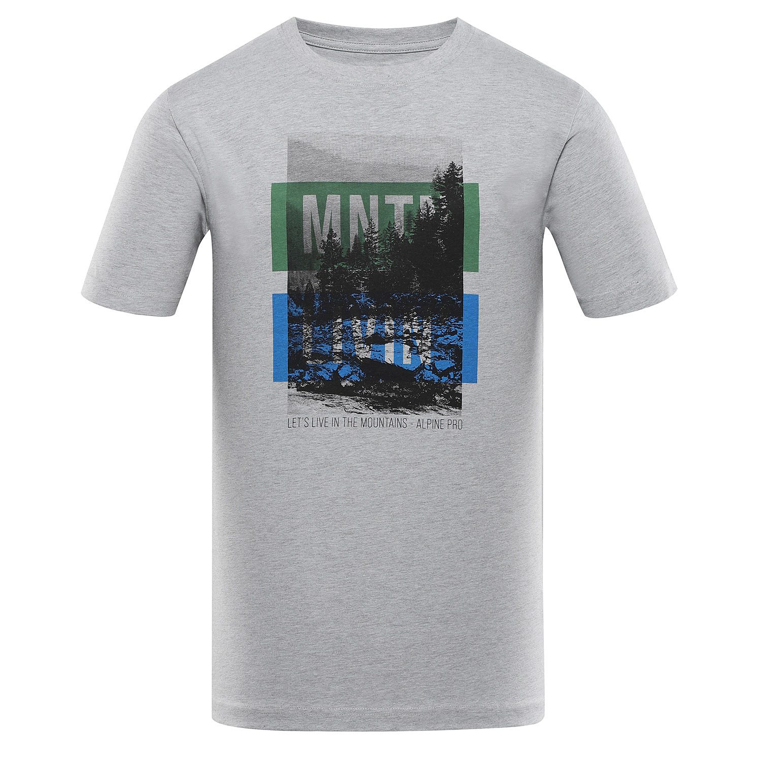 Men's cotton T-shirt ALPINE PRO NORD high rise variant pd