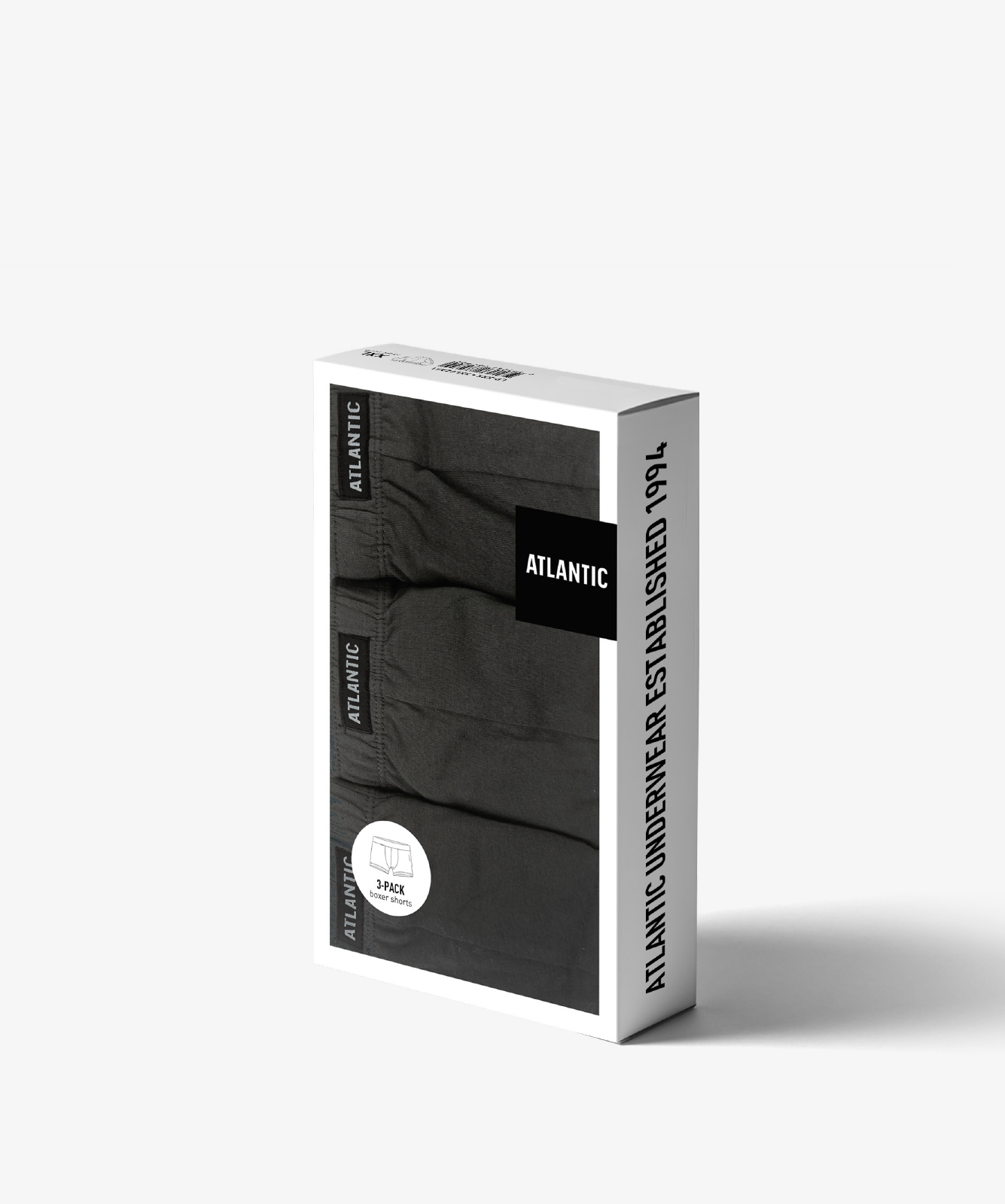 Boxeri bărbătești, pachet de 3, grafit