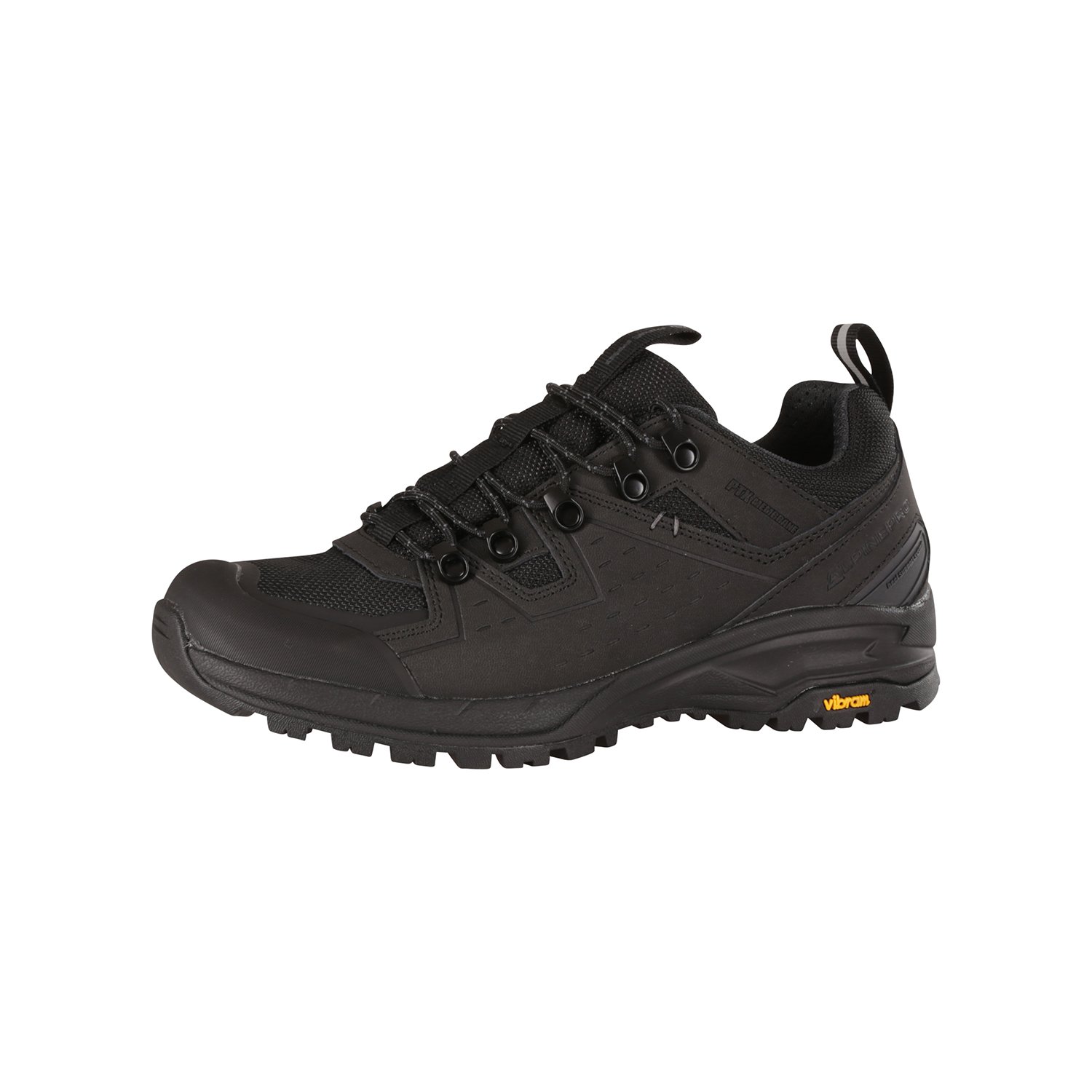 Leather outdoor shoes with PTX membrane ALPINE PRO OMERE black