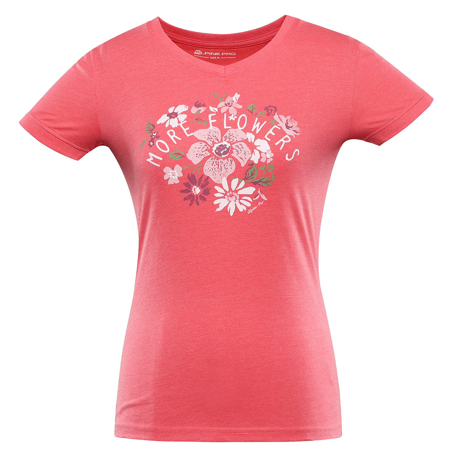 Women's Quick-drying T-shirt ALPINE PRO NEGA Calypso Coral Variant Pb