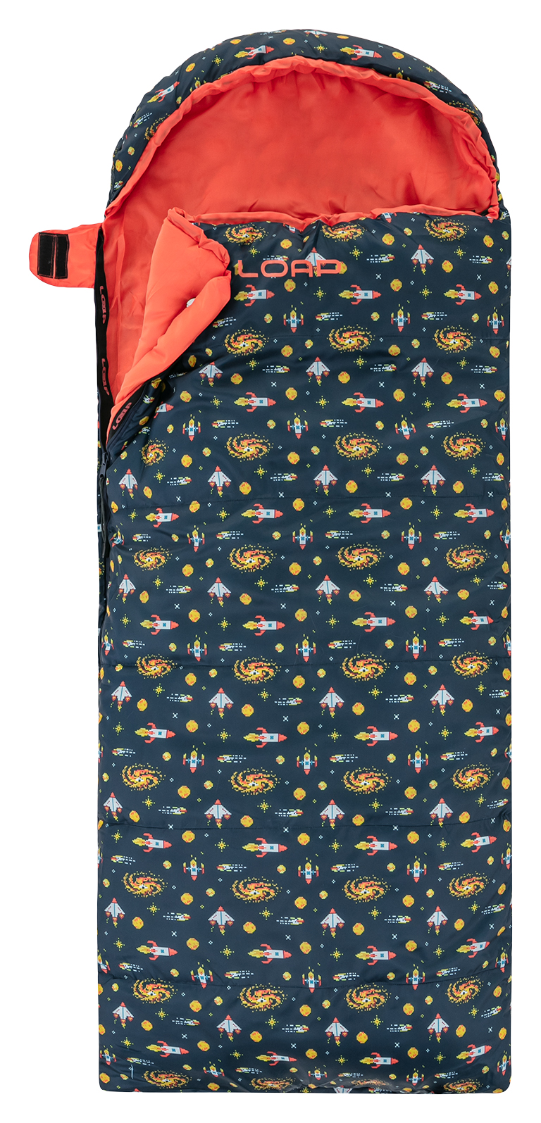 Children's Blanket Sleeping Bag LOAP FIEMME COSMO Blue/Red