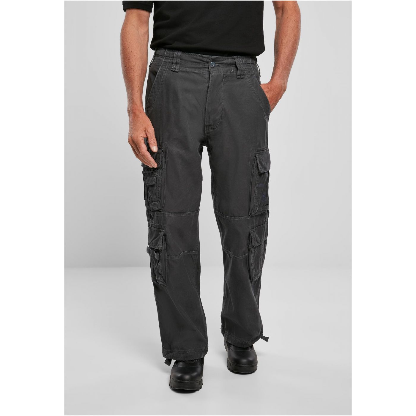 Levně Pánské kalhoty Vintage Cargo Pants - šedé
