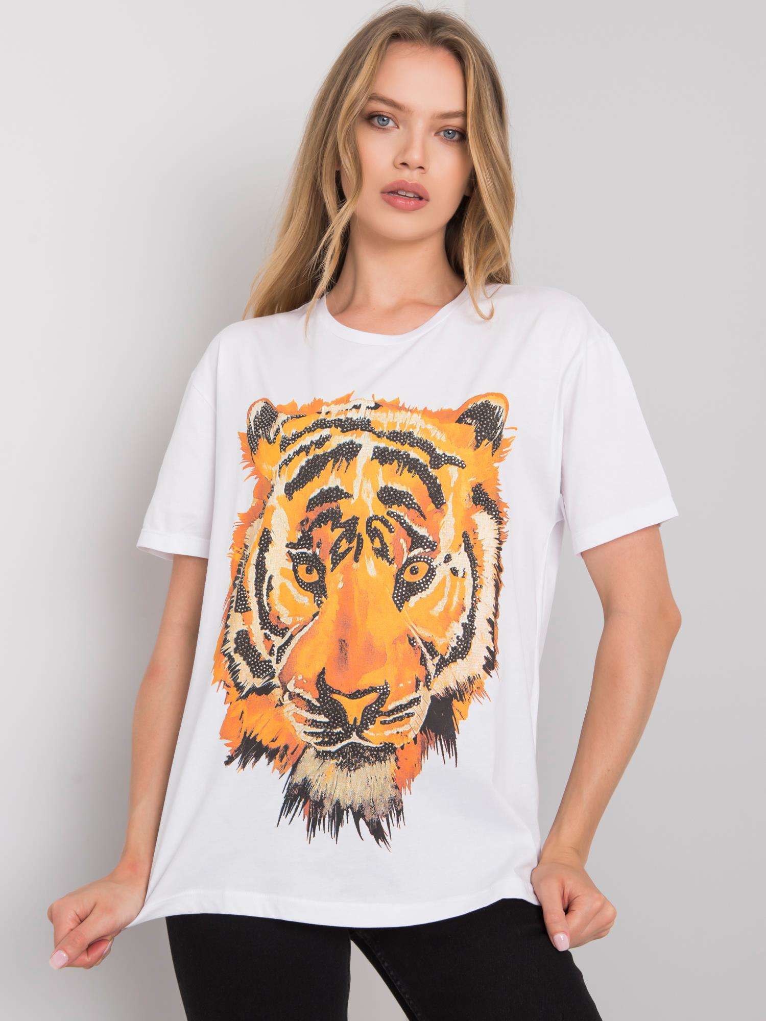 White T-shirt with print