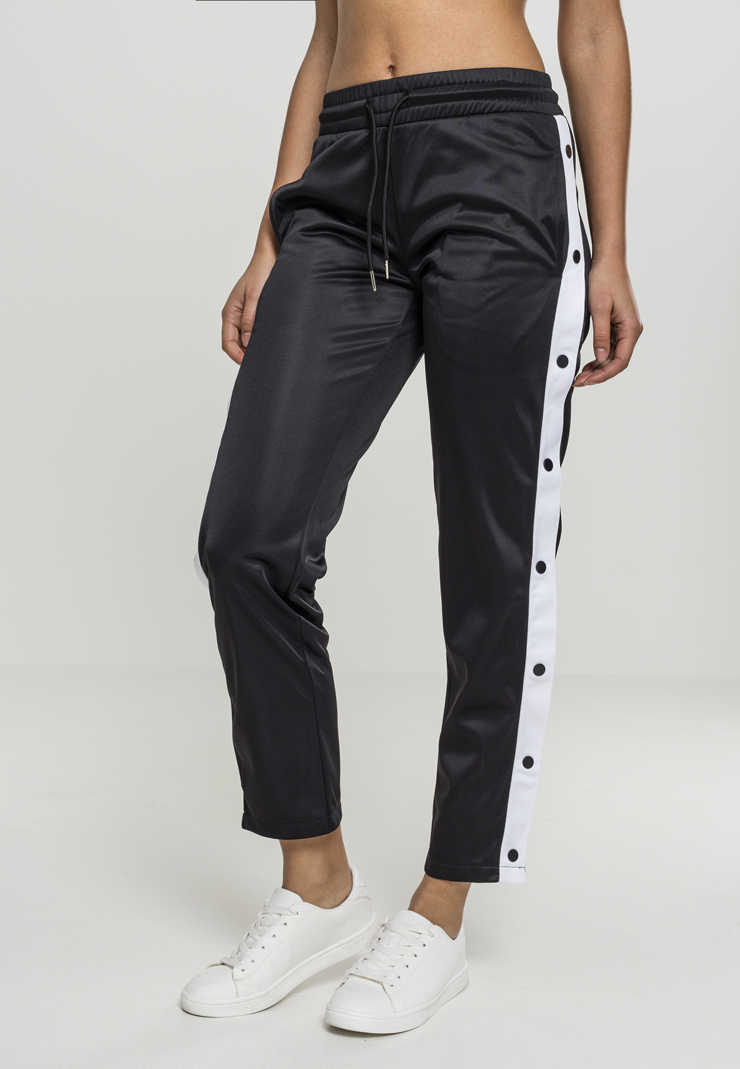 Women's Sweatpants With Buttons Blk/wht/blk