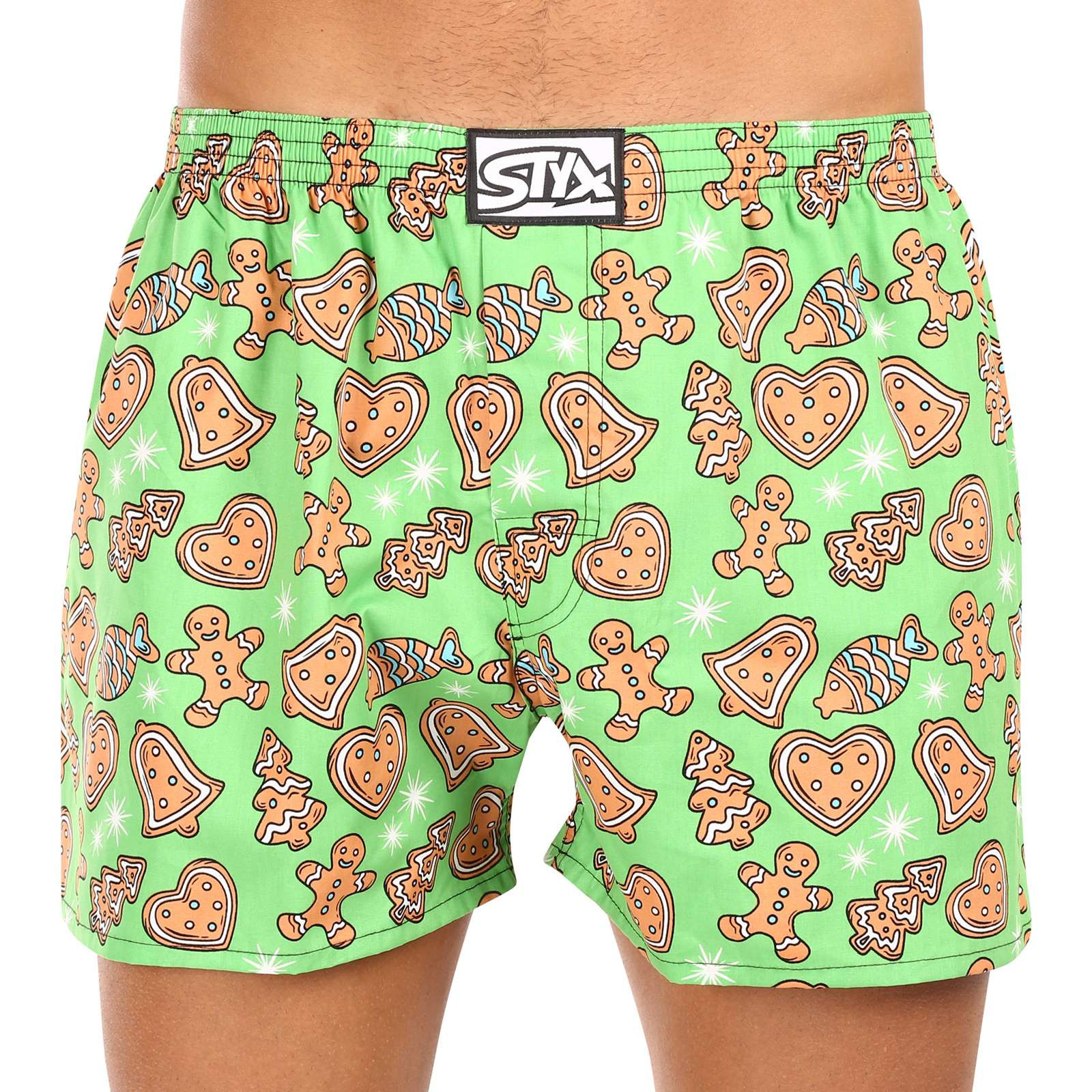 Men's Briefs Styx Art Classic Rubber Oversized Christmas Gingerbread