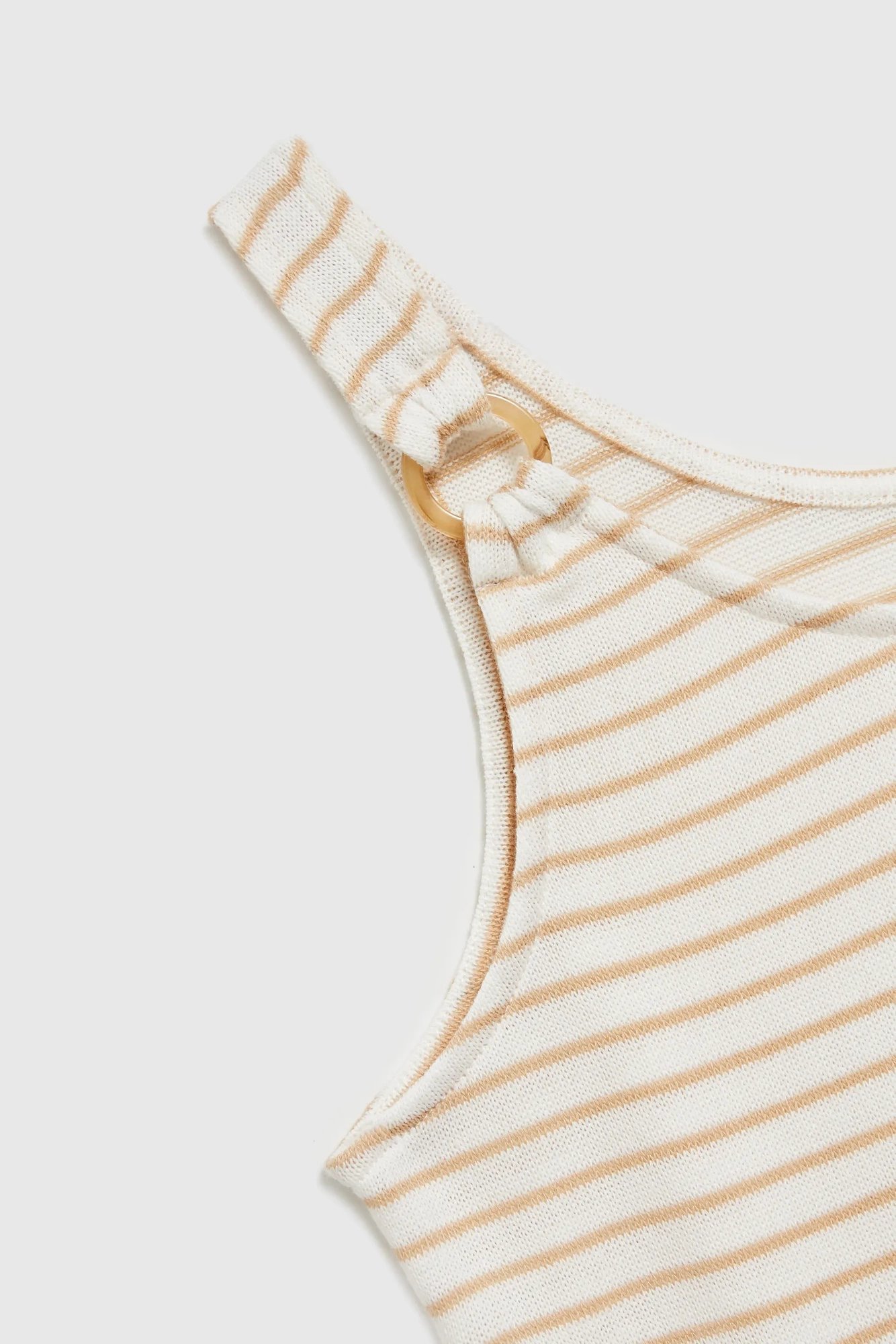 Women's tank top MOODO - ecru white/beige