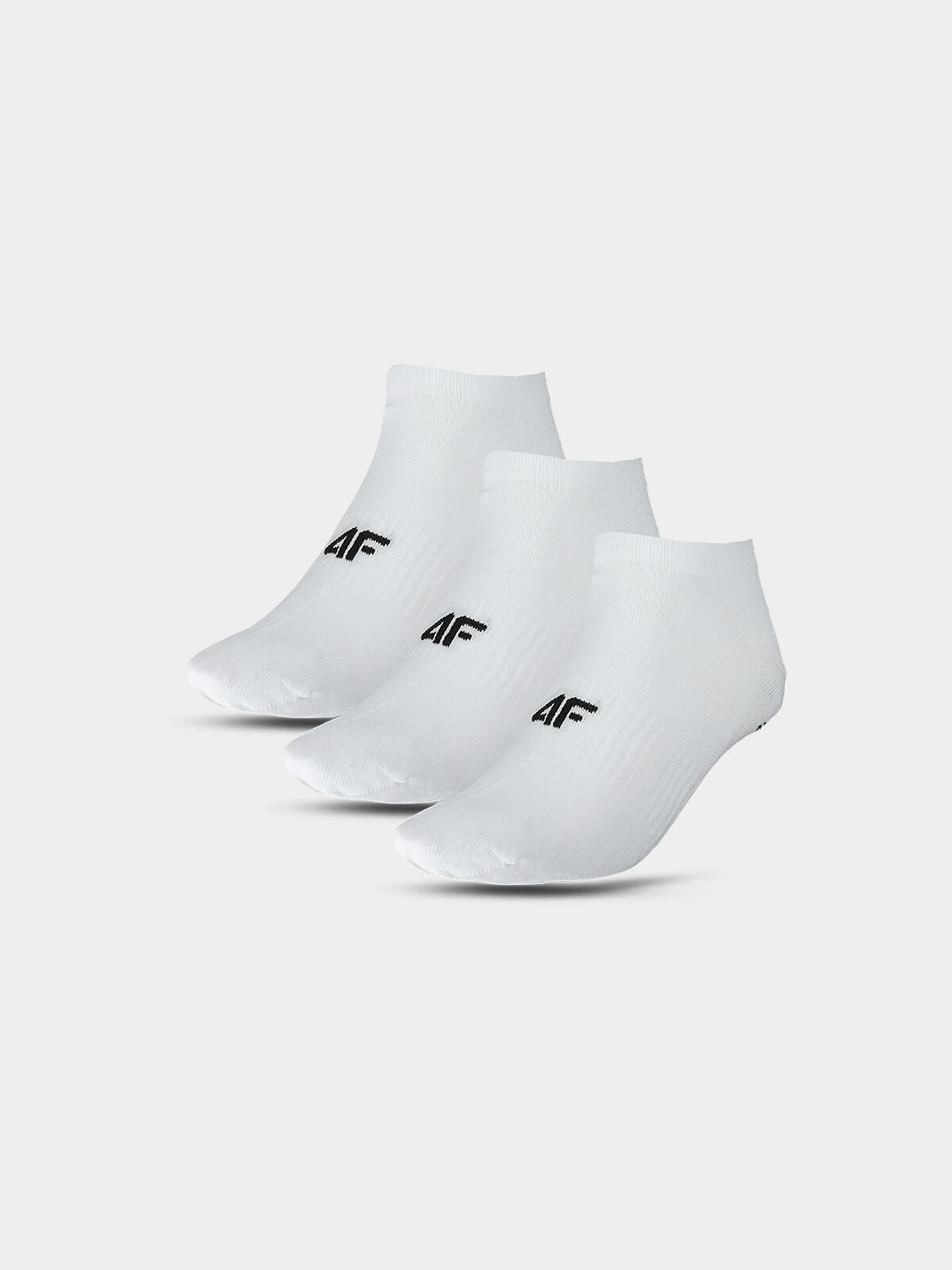 Levně Dámské kotníkové ponožky casual (5pack) 4F - bílé