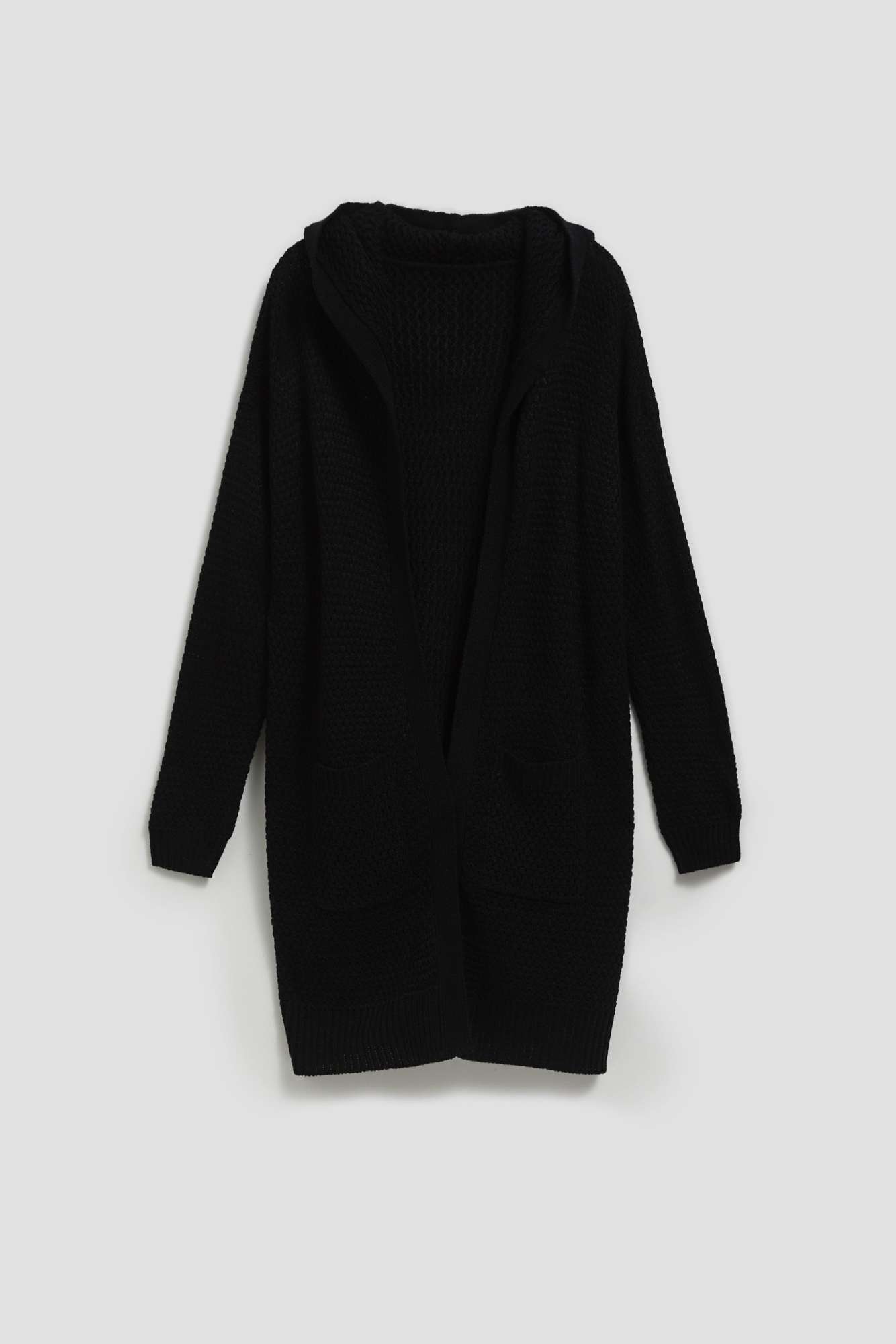 Long cardigan with pockets