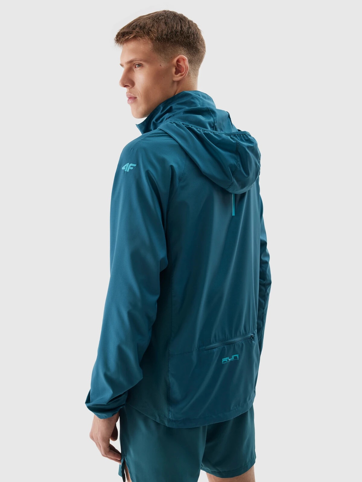 Men's Ultralight 4F Running Jacket - Sea Green