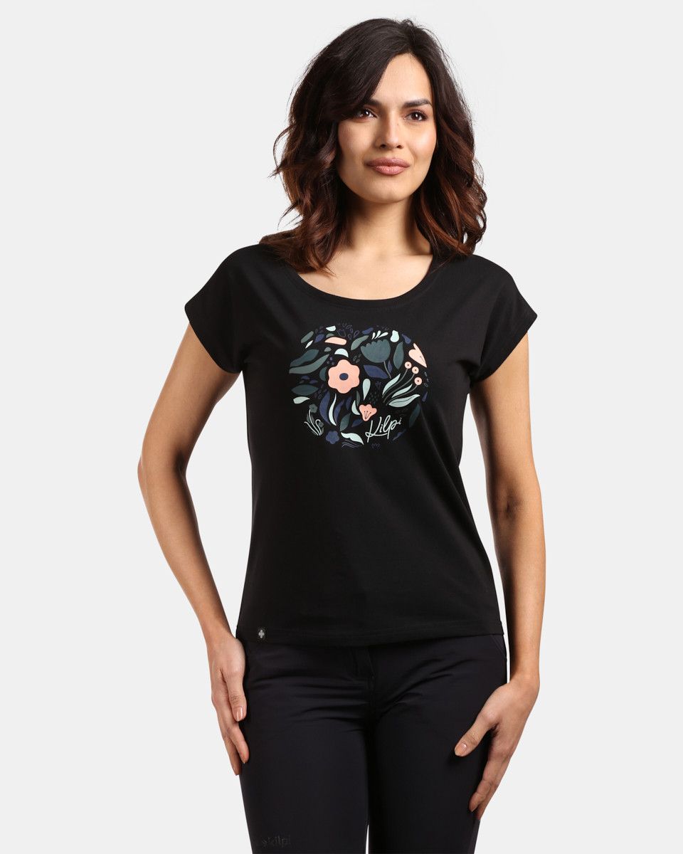 Women's cotton T-shirt Kilpi ROANE-W Black