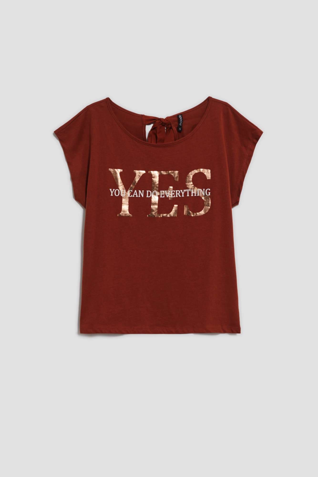 WOMEN'S T-SHIRT L-TS-4015 BROWN