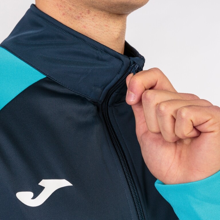 Men's/boys' tracksuit Joma Academy IV Tracksuit Navy Fluor Turquoise