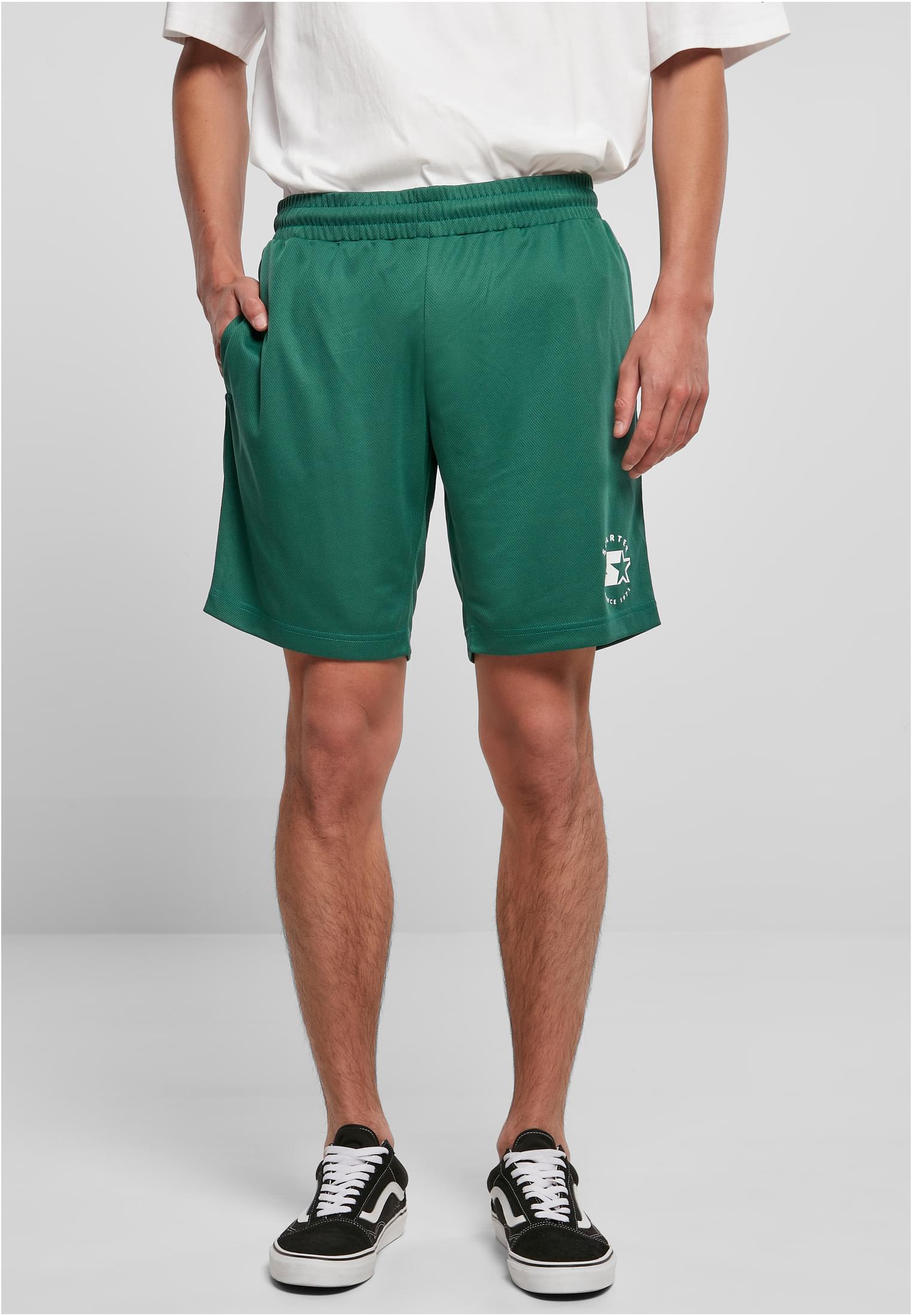Levně Starter Team Mesh Shorts tmavě svěže zelené