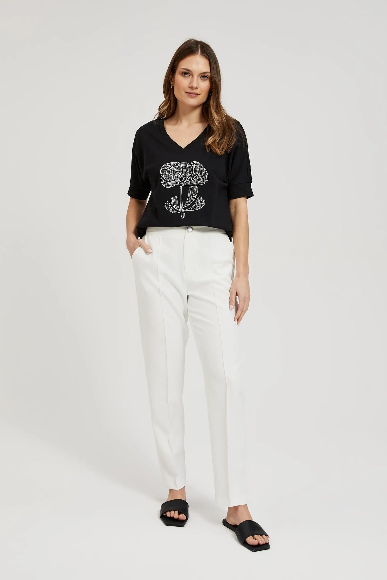 Women's sweatshirt MOODO - black