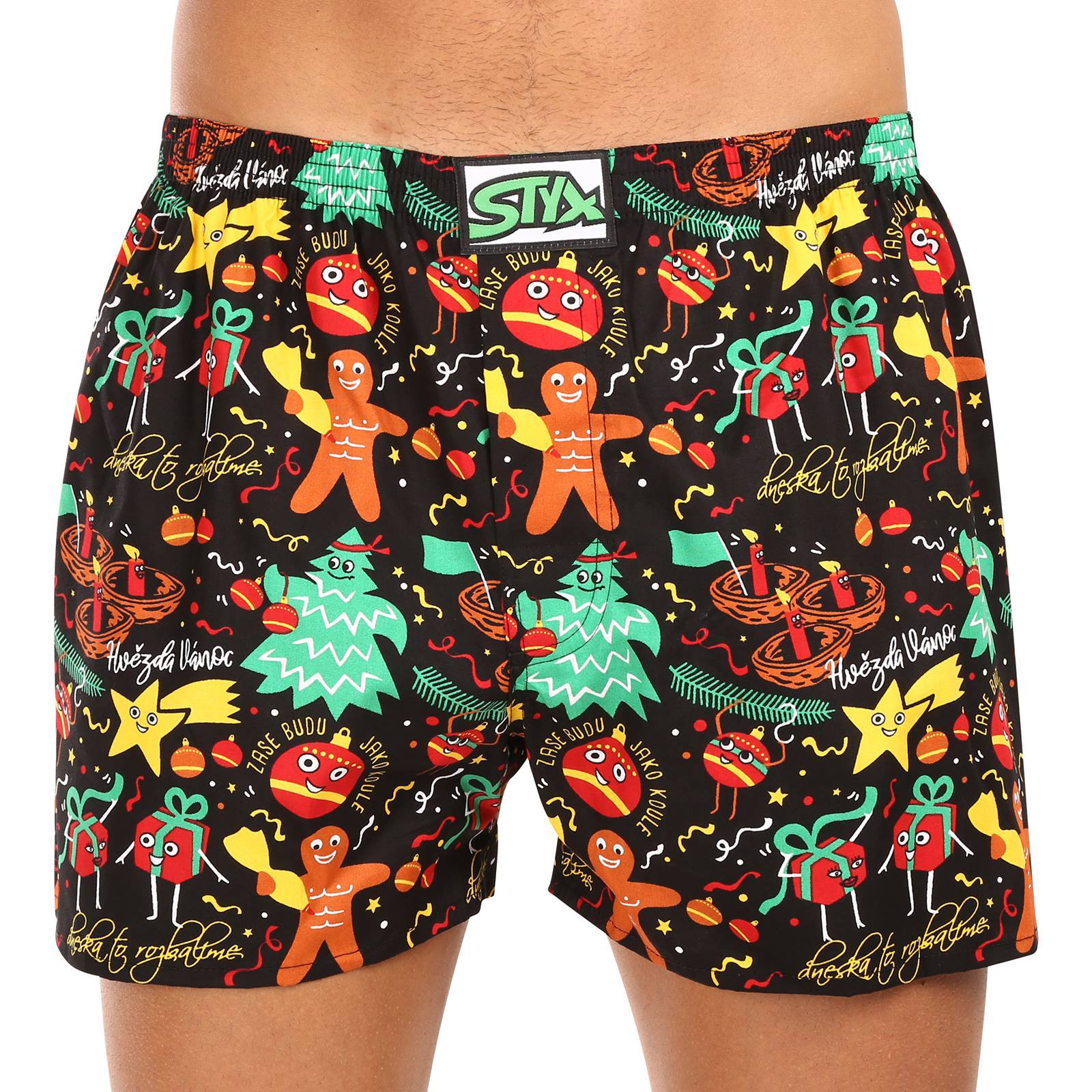 Men's Boxer Shorts Styx Art Classic Rubber Oversized Christmas Ornaments