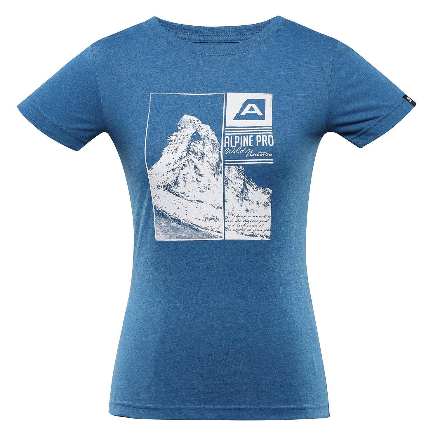 Women's Quick-drying T-shirt ALPINE PRO MONENA Vallarta Blue Variant PA