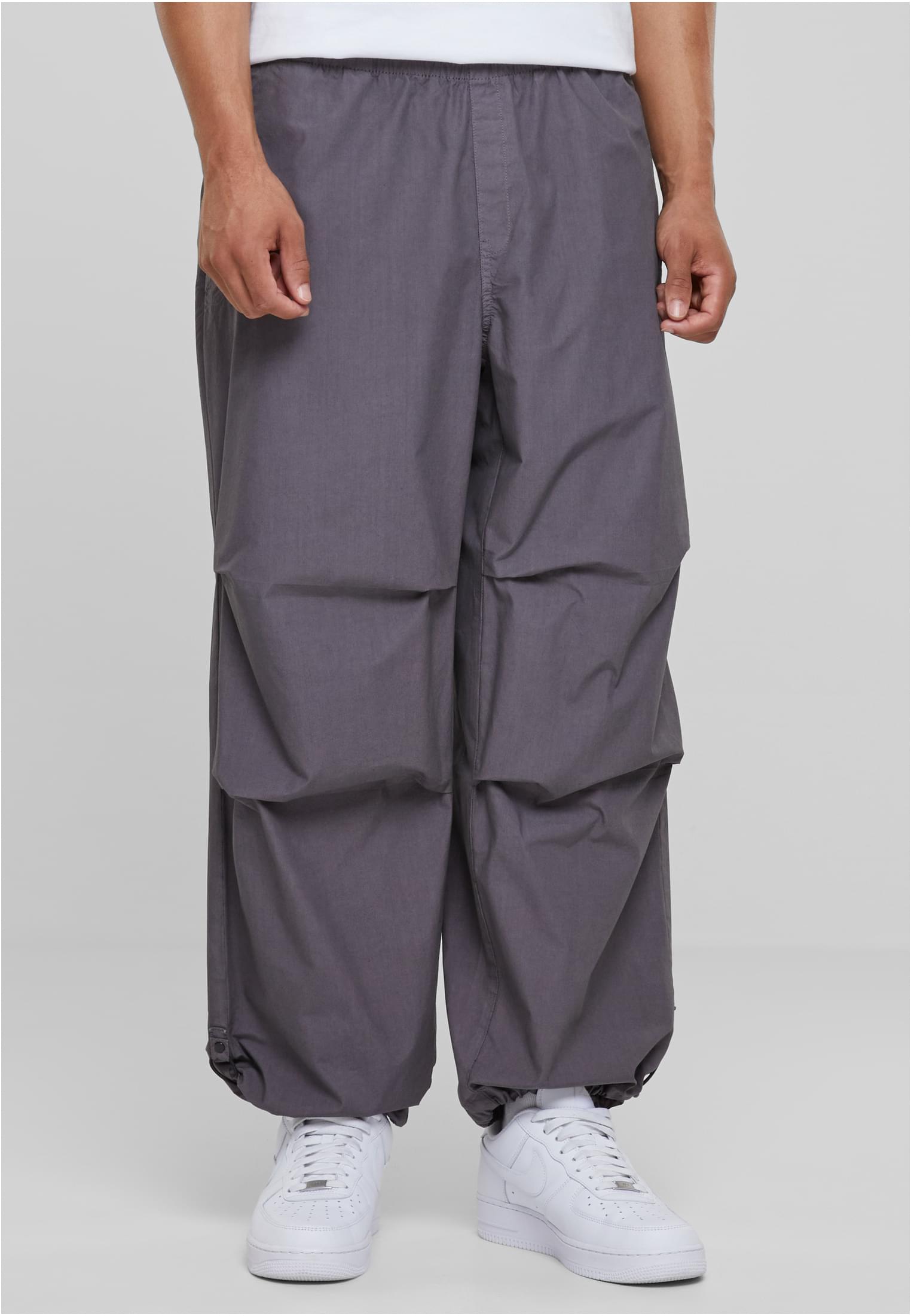 Men's Trousers Popline Parachute Dark Grey