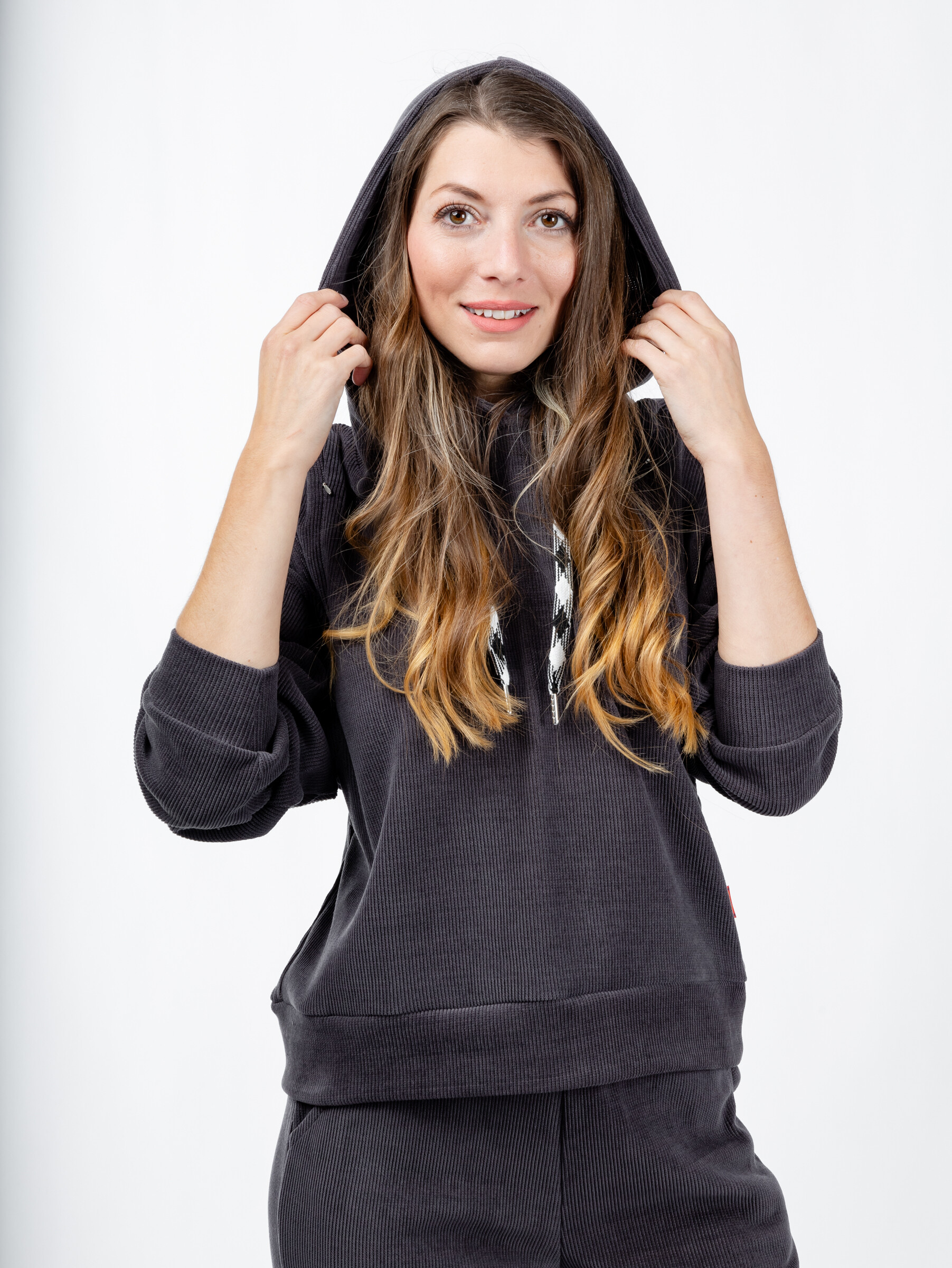 Women&#039;s tracksuit GLANO - dark gray