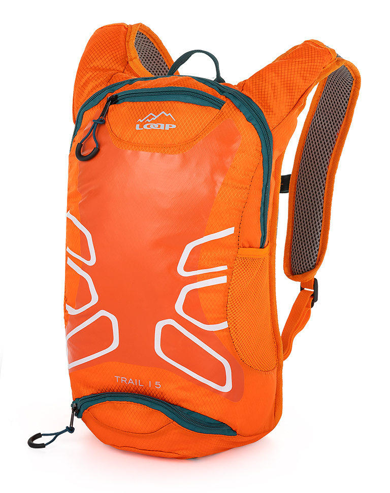 Levně Cyklistický batoh LOAP TRAIL15 Oranžová/Zelená