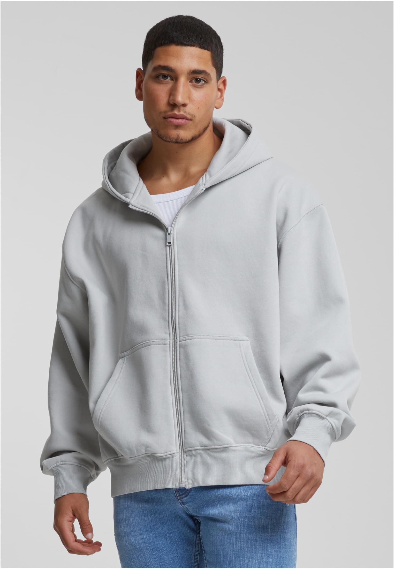 Men's Zip Hoody Grey